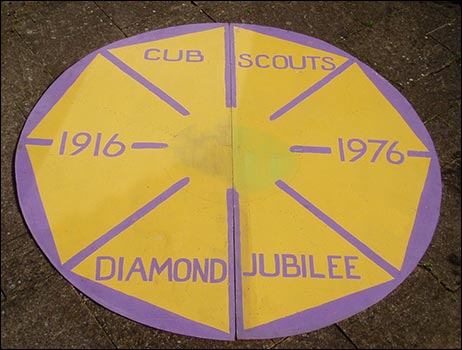 Jubilee badge from Carnival float