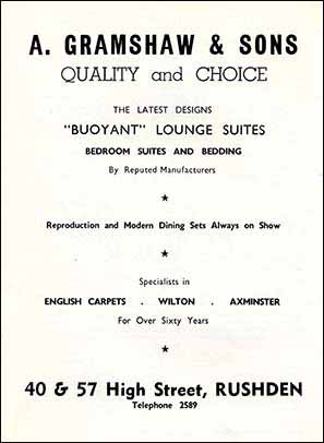 Gramshaws Advert 1963