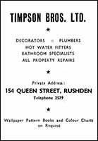 Timpson Bros Advert 1963