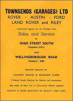 Townsends Advert 1963