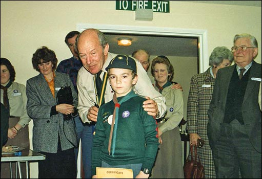 The Chief Scout meets some of the Cubs