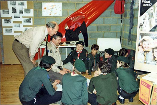 The Chief Scout meets some of the Cubs