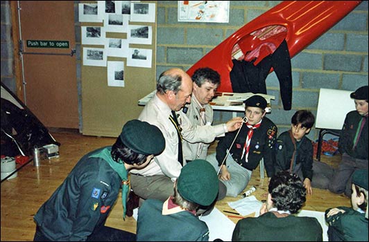 The Chief Scout meets some of the Cubs