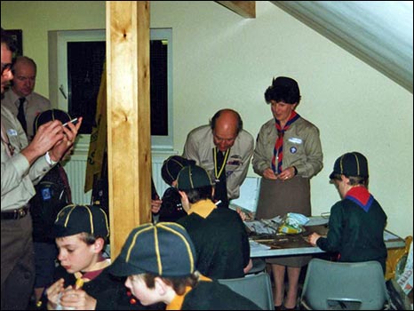 The Chief Scout meets some of the Cubs
