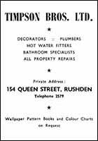 Timpson Bros Ad Kismet 1962