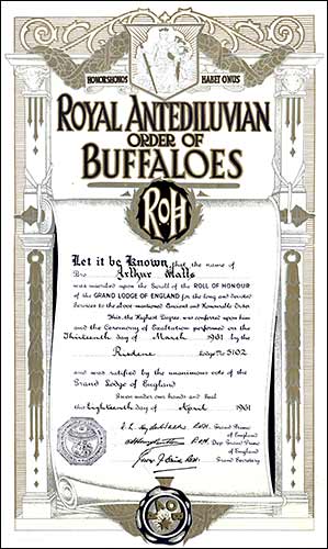 Roll of Honour certificate
