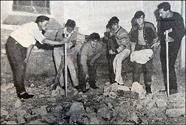 Moving rubble
