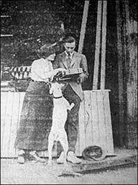 Mr Astley studying the map