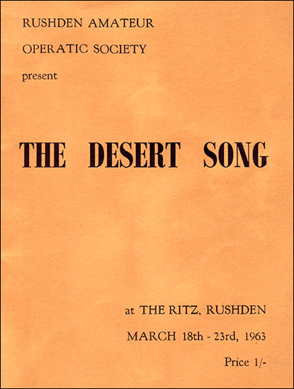 The programme cover