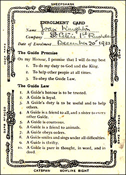 enrolment card