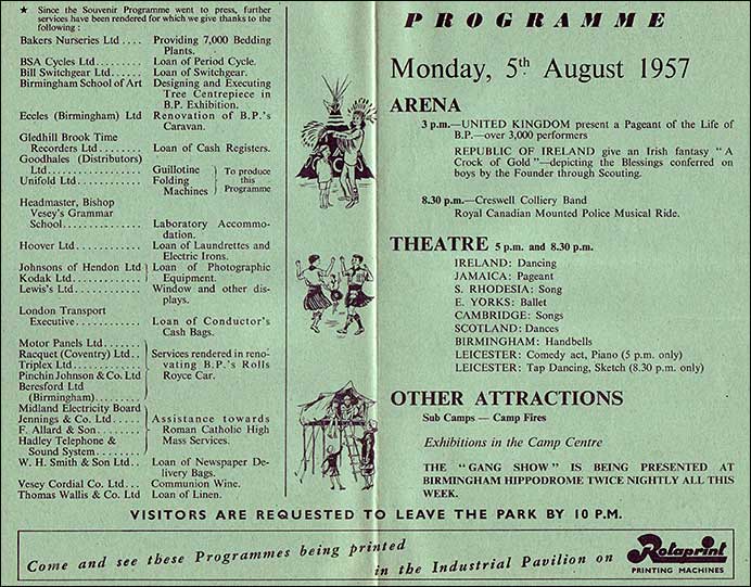Monday's programme