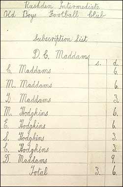 The postcard showing the collections