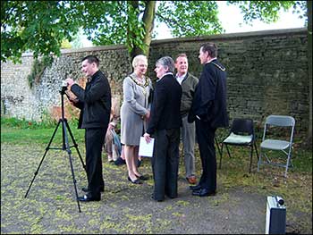 Preparing for the ceremony