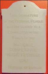 The back of the plaque