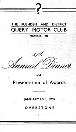 The menu card