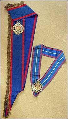 The regalia of Myrtle Lodge