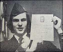 Scott with his award