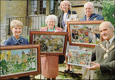 some of the stitchers with Clive