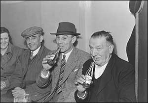 Drinking lemonade in the West End Club!