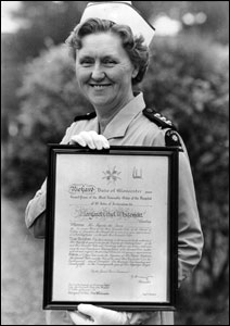 Margaret with her award