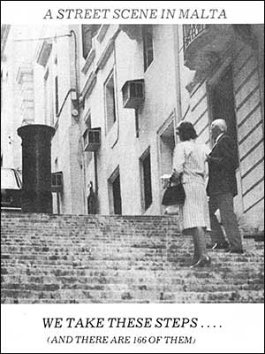 The steps in the village in 1981