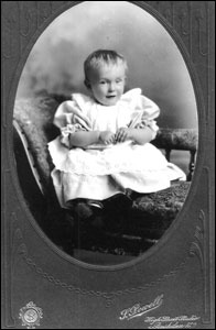 HE Bates as a baby