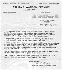 Bernard Clark was one of the Group Wardens