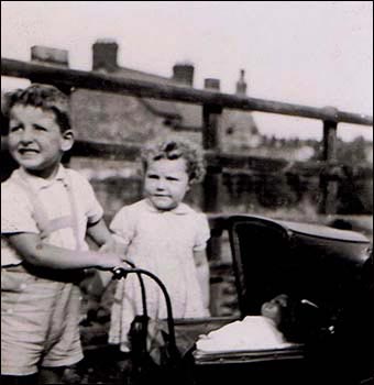 Margaret Bugby & Richard Bailey with pram