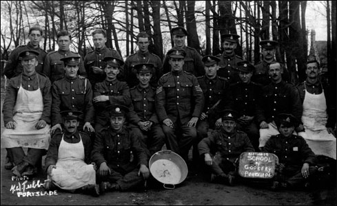 The catering corps in which George senior served