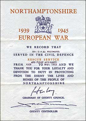 Civil Defence Service thank you