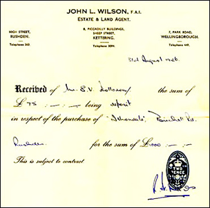 The second deposit paid in August 1946