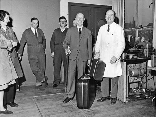 Herbert Packwood on his retirement