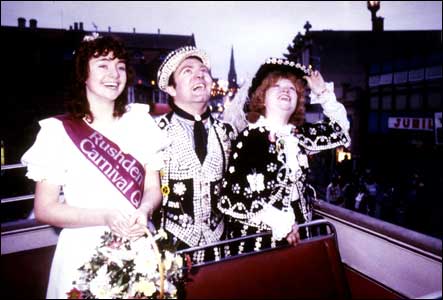 At the Xmas lights switch-on 1984