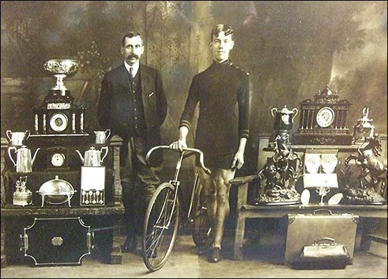 Arthur Robinson with trophies