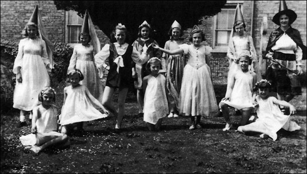 Daisy in school production.