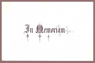 Memoriam Card