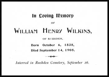 Mortuary card