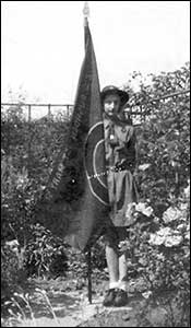 Marion with Flag