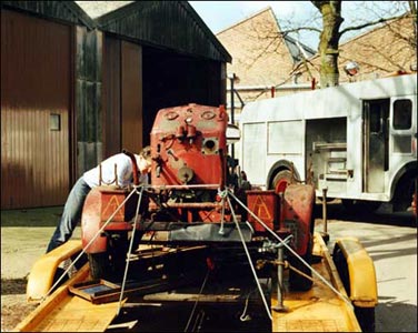 Pump on a trailer