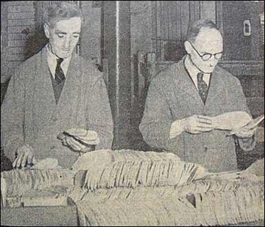 Two long serving members of staff