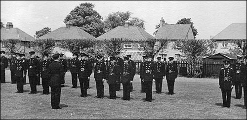 on parade