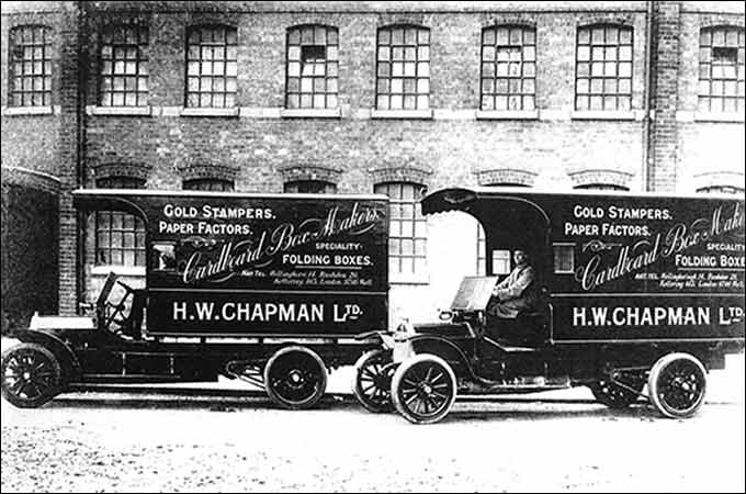 Photo of vans in the late 1920s