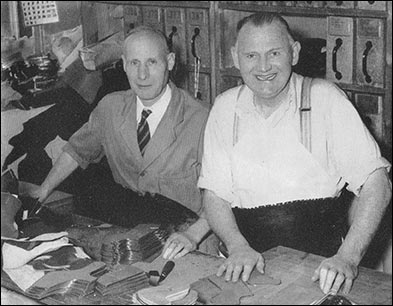 Ralph Jolley and Dan Tomlin working side by side in the Closing Room.
