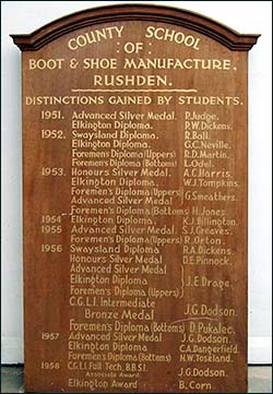 Honours Board 1951-1958