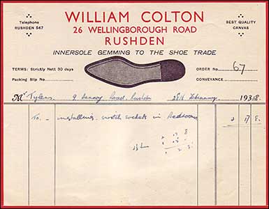 William Colton billhead