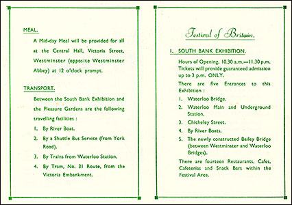 food and transport options