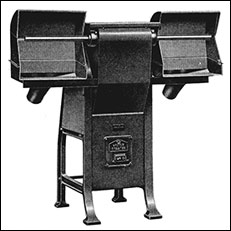 Picture of a motorised brushing and padding machine from the Fred Hawkes catalogue