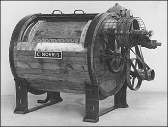 A tanning drum made by C Norris