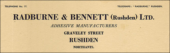 Radburne & Bennett letter head