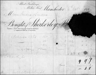 Invoice for leather